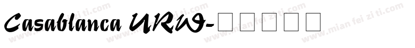 Casablanca URW字体转换
